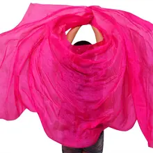 Высокое качество, дешевые вуали для танцев, женские сексуальные Шелковые Вуали для танца живота,, Роза