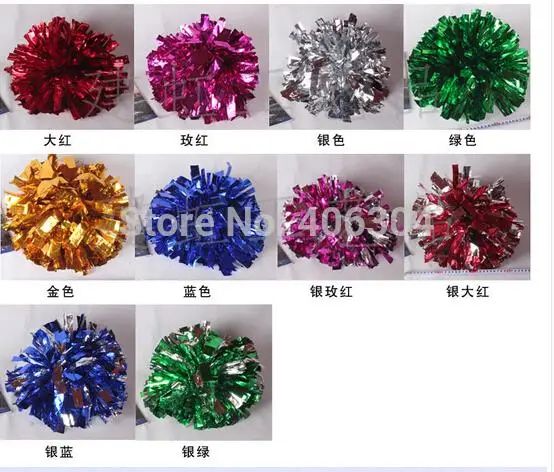 Помпон безворсовый с ручкой дубинкой 80 г 32 см|pompom pink|pompom greenpompom gold |