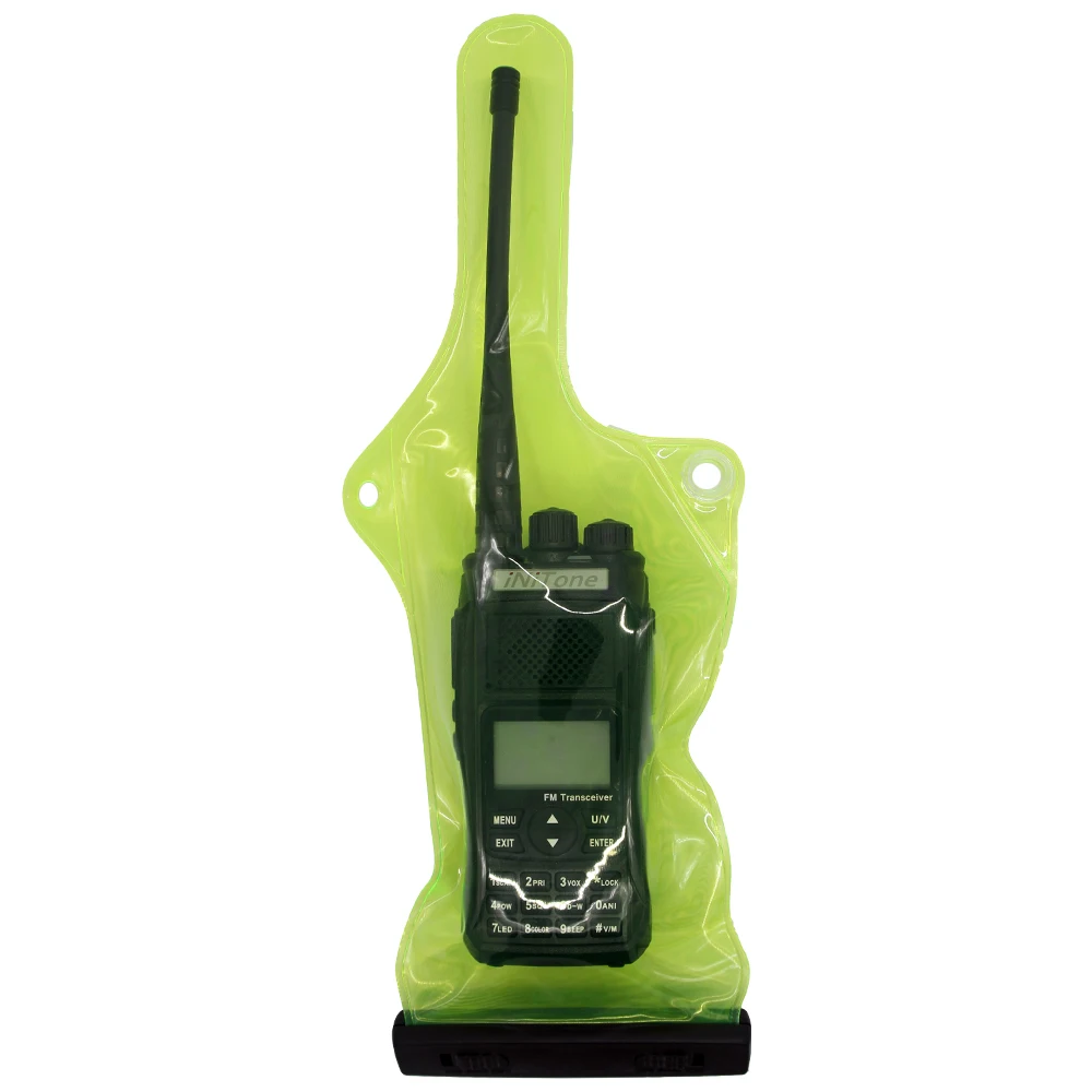 Водонепроницаемая сумка Green с двухсторонним радио чехол для Motorola Kenwood Baofeng рация