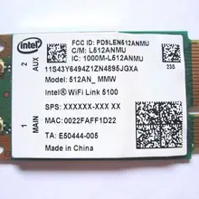 5100 512 anmmw 802.11N 43Y6493 WI-FI карты для INTEL lenovo X200 T400 E43 E43A E43L G450 Y430 K29 Thinkpad X200/T400/T500/W500 dell