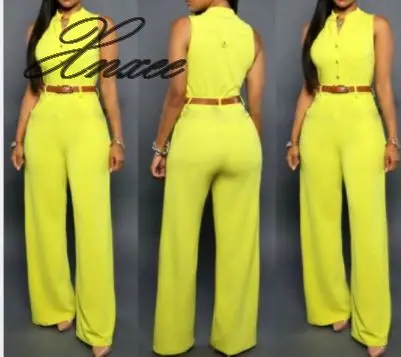 Women Sexy Jumpsuit Office Lady V Neck Sleeveless Rompers FEmale Wide Loose Leg Pants Playsuit Sashes Women Jumpsuits Women Sexy Jumpsuit Office Lady V Neck Sleeveless Rompers FEmale Wide Loose Leg Pants Playsuit Sashes Women Jumpsuits