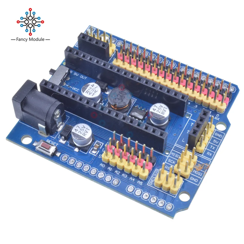 Для Arduino MICRO NANO duemilanove 2009 Uno R3 Leonardo Nano v3.0 плата расширения ввода/вывода микродатчик Щит Модуль