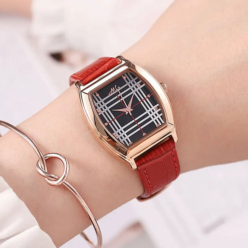 

Watches Women Luxury Brand Leather Strap Top Quality Gold Bracelet Quartz Watch For Women Dress Wristwatches Female Clock hot