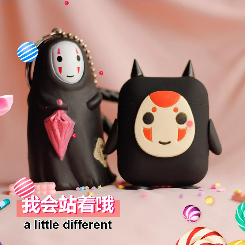 

DIY Silicone Case For Apple Airpods Accessories Bluetooth Earphone Protective Cover Cute 3D Decor Case with Doll Anti-lost Strap