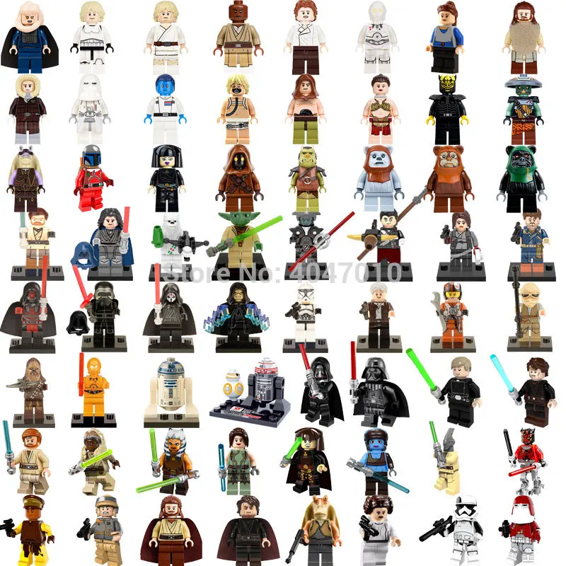 

Legoing Star Wars Figure Blocks Movie Star Wars Doll Jedi Knight Padme Master Yoda Skywalker Obiwan Compatible Legoings Starwars