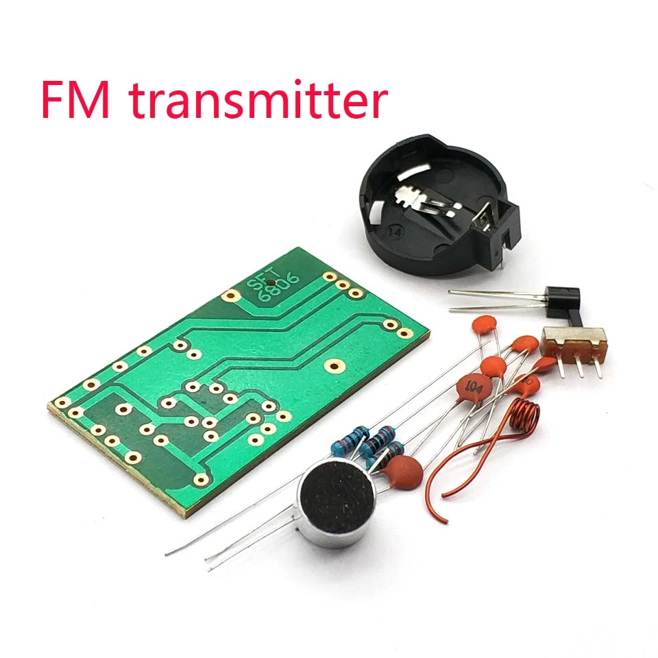 Simple Fm Wireless Microphone Fm Transmitter Board Parts Electronic
