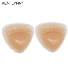 VENI LYNN 190 г/пара силиконовый бюстгальтер пуш-ап треугольной подкладки бюстгальтера женские аксессуары для груди с массажной точкой