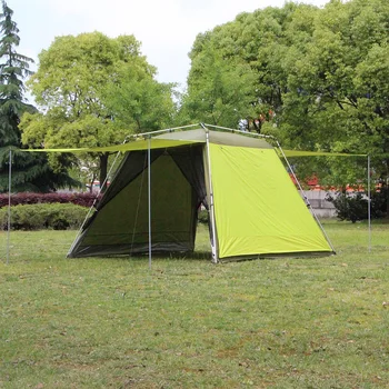 

Outdoor folding tent awning canopy beach mosquito anti-UV double aluminum automatic awning camping tent