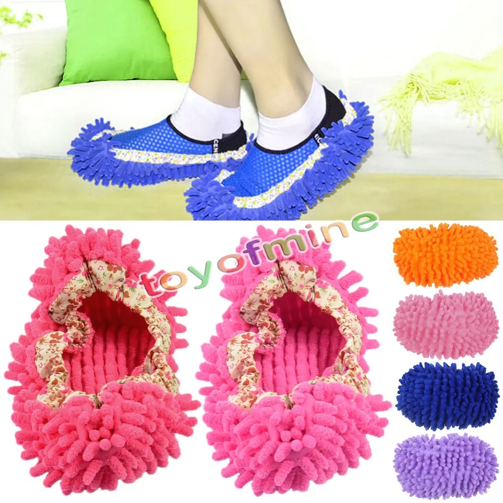 1Pcs Dust Floor Cleaning Slippers Shoes Mop House Clean Shoe Cover Multifunctionin Cleaning