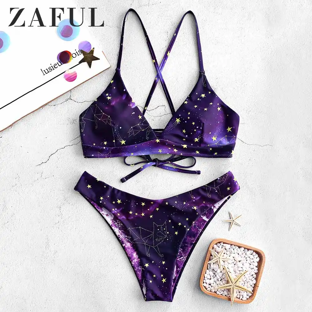 zaful sun and moon bikini