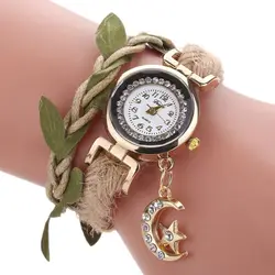 Кварцевые Наручные часы Montre Femme кожа обмотки браслет часы женские роскошные часы Для женщин