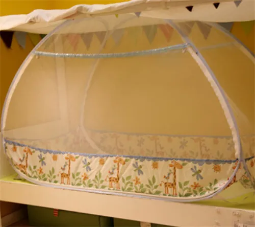115 см/155 см Милая мультяшная Складная москитная сетка для детей Детская кроватка антимоскитная палатка уличная детская палатка - Цвет: 155cm