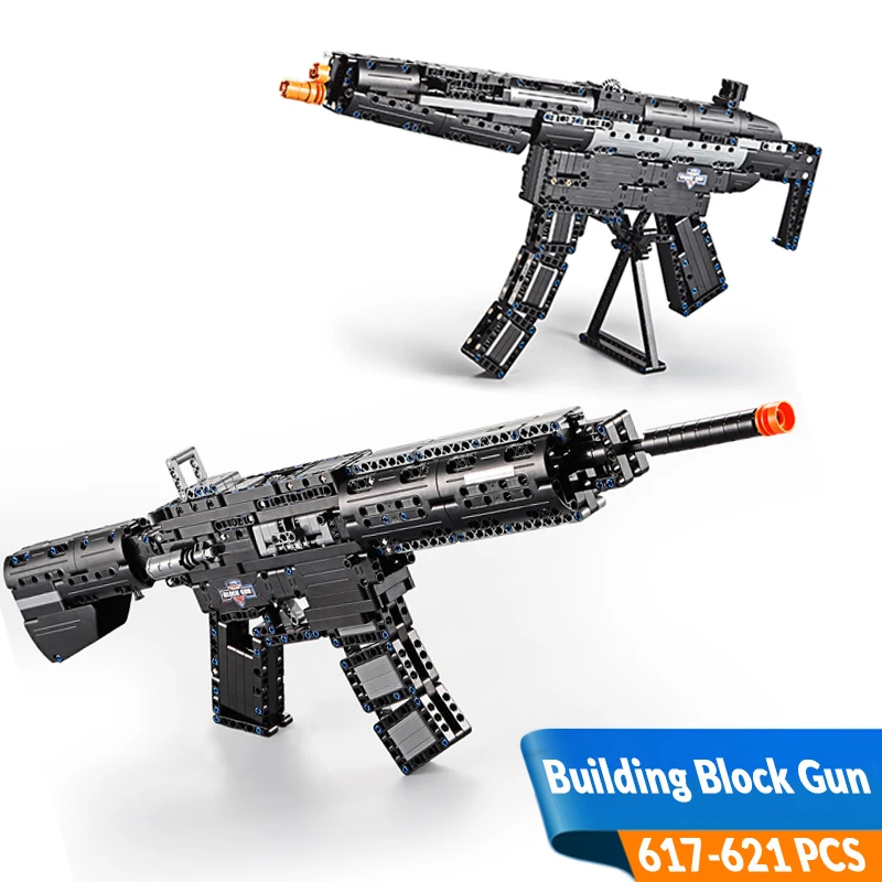 Конструктор P90/AK47/M1/M1887 Детский конструктор спецназ пистолет развивающий набор