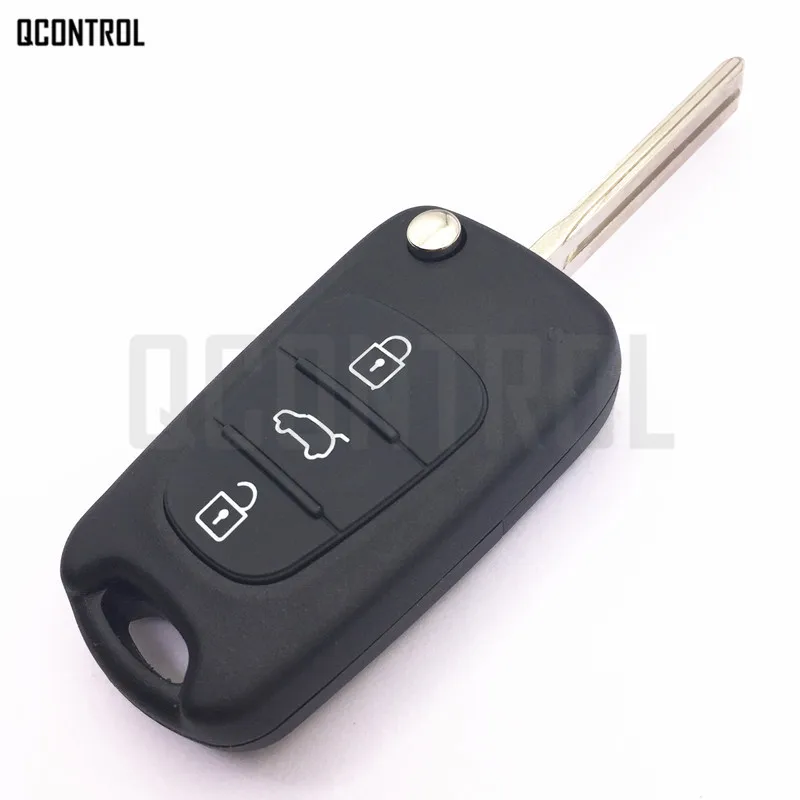 QCONTROL пульт дистанционного ключа HA-T005 CE0678 для HYUNDAI i30 433MHz TOY40 ключ лезвия ID46 транспондерный чип