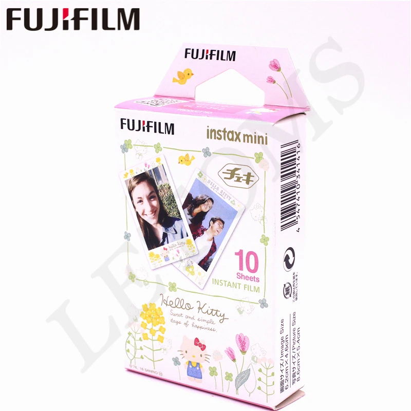 Новая фотобумага Fujifilm 10 листов Instax Mini Hello kitty для камеры Instax Mini 8 7 s 9 25 50 s 90 SP-1 SP-2