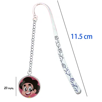 

LERNEJO Steven Universe Bookmark Metal Pin Cute Cartoon Adventure Badge Pendant For Notebook Book Mark Marque Page Mate Gifts