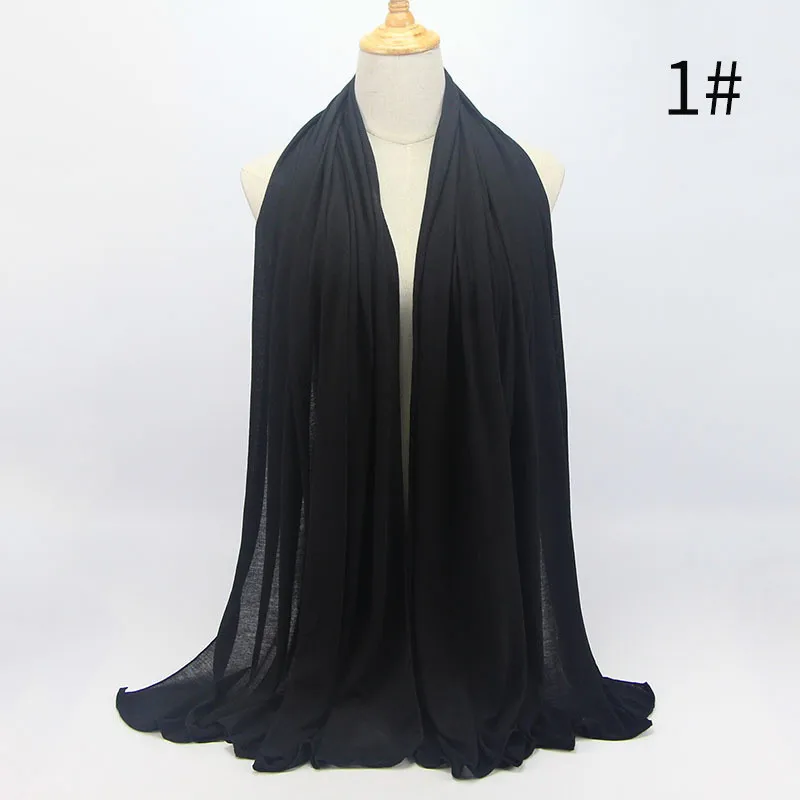 85*180 см мусульманский хиджаб из Джерси шарф для женщин femme musulman hijabs исламский платок шали обертывание однотонное вискозное платок