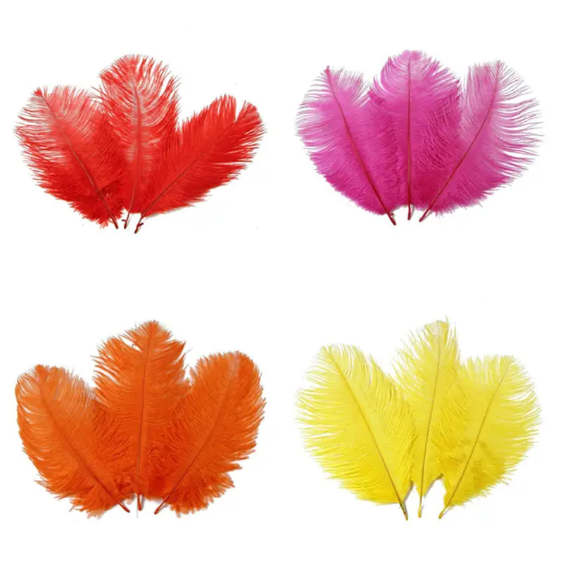 Wholesale Fluffy Soft Ostrich Feather 50500pcs/lot 2530 Cm Diy
