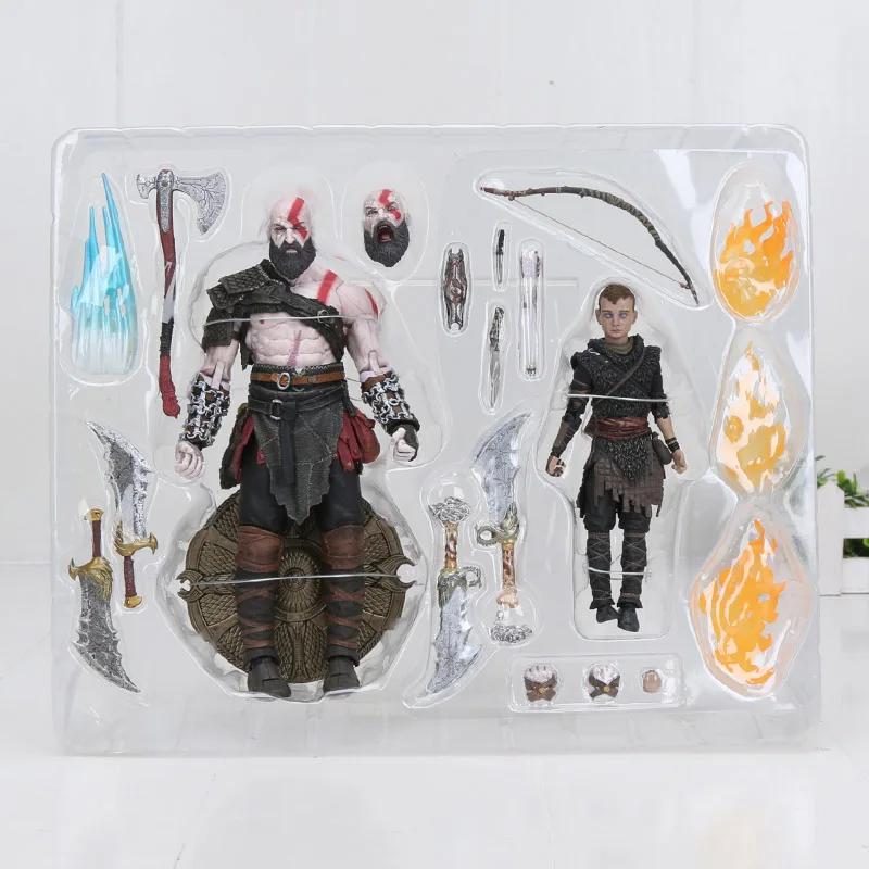 NECA God of War Kratos & Atreus Ultimate ПВХ экшн фигурка Коллекционная модель игрушка|Игровые
