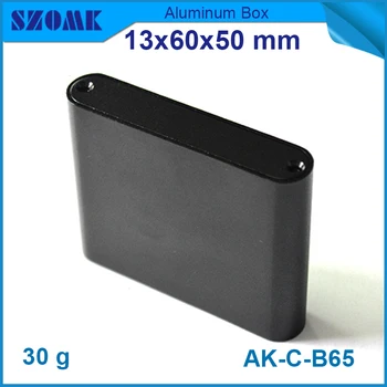 

4pcs/lot new electronics aluminum enclosures 13x60x50 mm black small aluminum extrusion for electronic protect