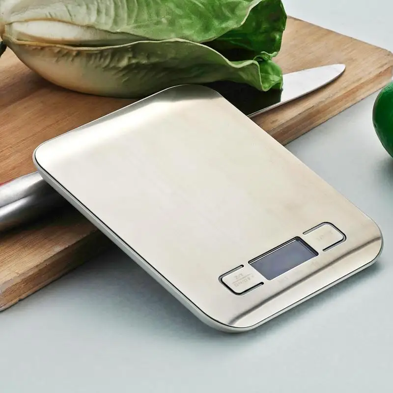 Цифровой Кухня весы 5000 г/1g Еда диета Пособия по кулинарии программное средство электронные весы электронные товарные весы LCD электронные весы