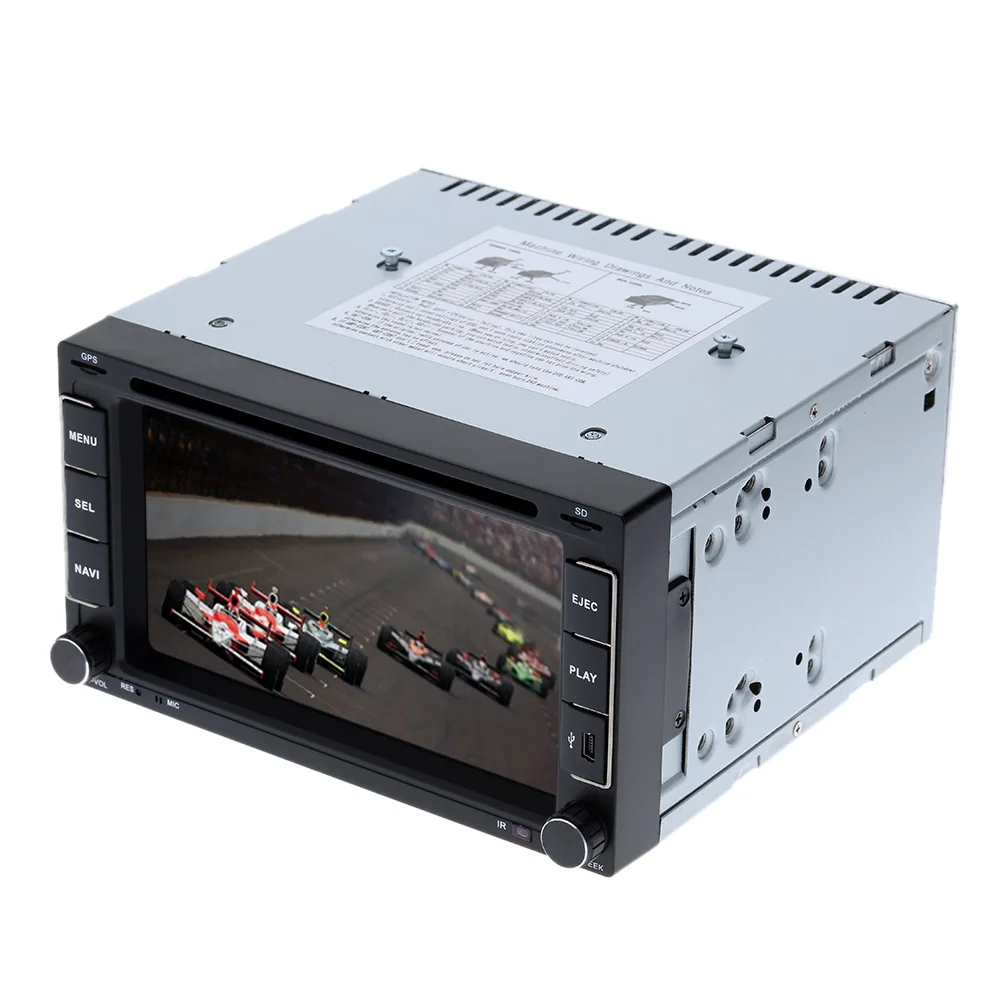 Perfect Autoradio Cassette Recorder Automagnitola 2 Din Touch Screen Car DVD Player for Volkswagen Polo Toyota Golf 5 Mazda 6 Renault 2