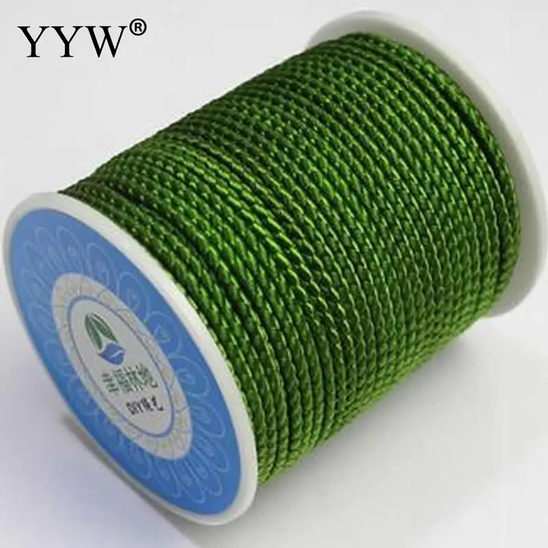 Wholesale 29m/spool 2mm Nylon Cord Chinese Knot Silky Macrame Cord Beading  Braided String Thread Diy Bracelet Necklace - Jewelry Findings & Components  - AliExpress