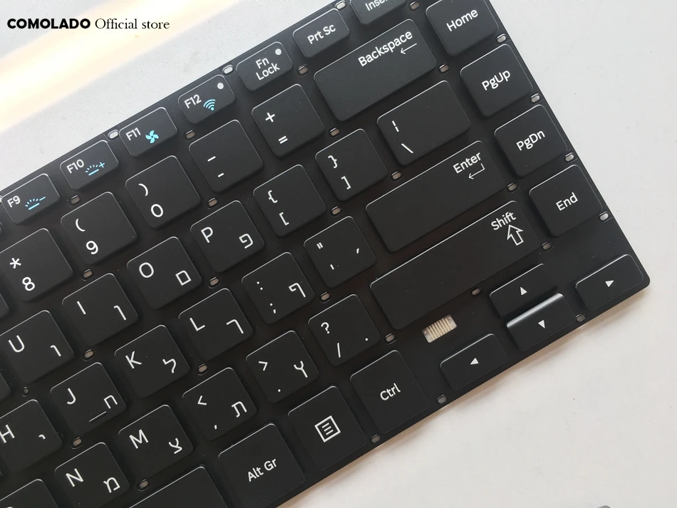 HB Hebrew Keyboard For Samsung 370R4E 370R4V 450R4E 450R4V 470R4E 470R4V NP370R4E NP450R4E black Keyboard HB layout (2)