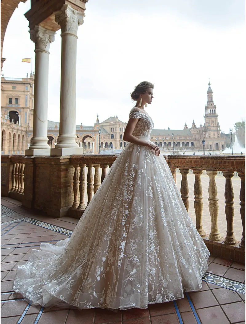 Eslieb Hochzeitskleid высокого класса на заказ кружева свадебное платье es 2019 линии этаж Длина свадебное платье Vestido de Noiva