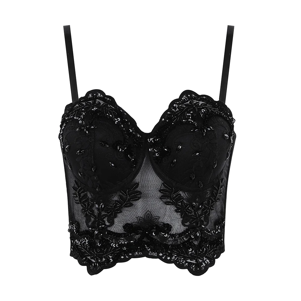 

Girl Sexy V-neck Black Tops Women Tight Fashion Tops