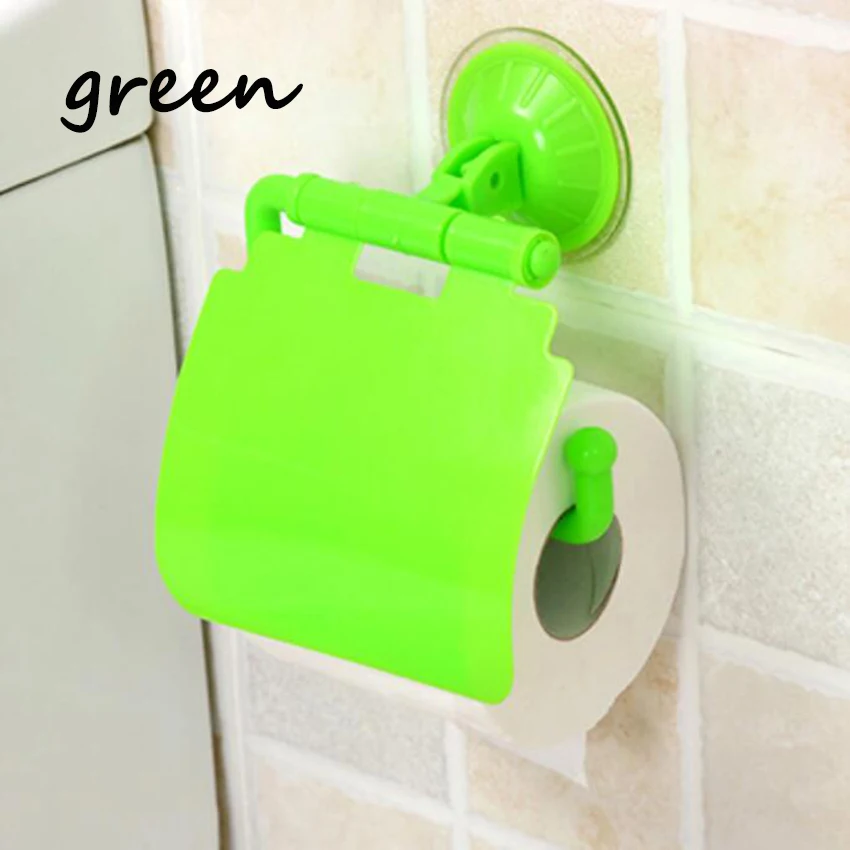5 color Waterproof Plastic Toilet Bathroom Kitchen Wall Mounted Roll Paper Holder Home Decoration Tissue Boxes