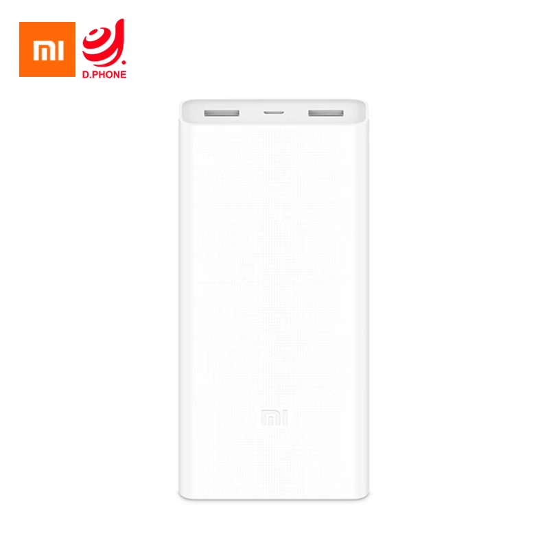 

Original Xiaomi 20000mAh Power Bank 2C Quick Charge QC3.0 Mi Power Banks Dual USB Ports External Battery for Phones Smart Device