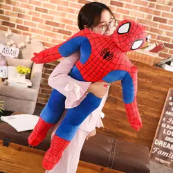 1 шт. 50-100 см Высокое качество супер герой Человек-паук персонаж фильма мягкие Человек-паук плюшевые игрушки кукла, подарок на день рождение