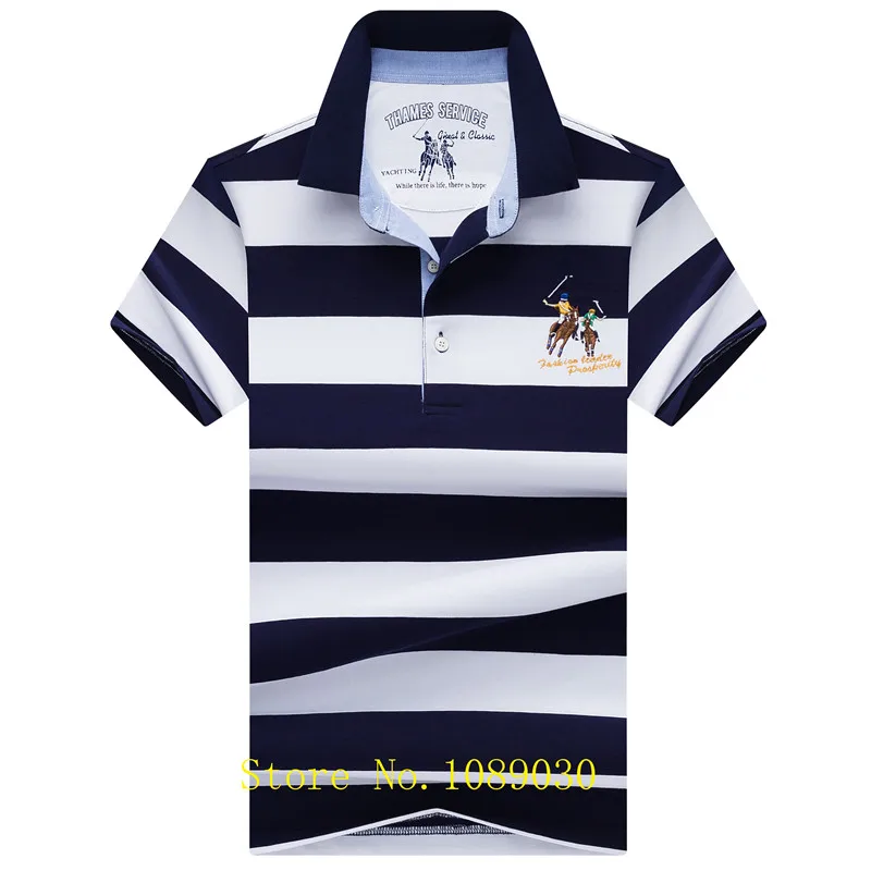 Мужские поло бренд высокого качества Tace& Shark camisa polo masculina 3D Вышивка Повседневная и рубашка-поло в деловом стиле мужские с коротким рукавом