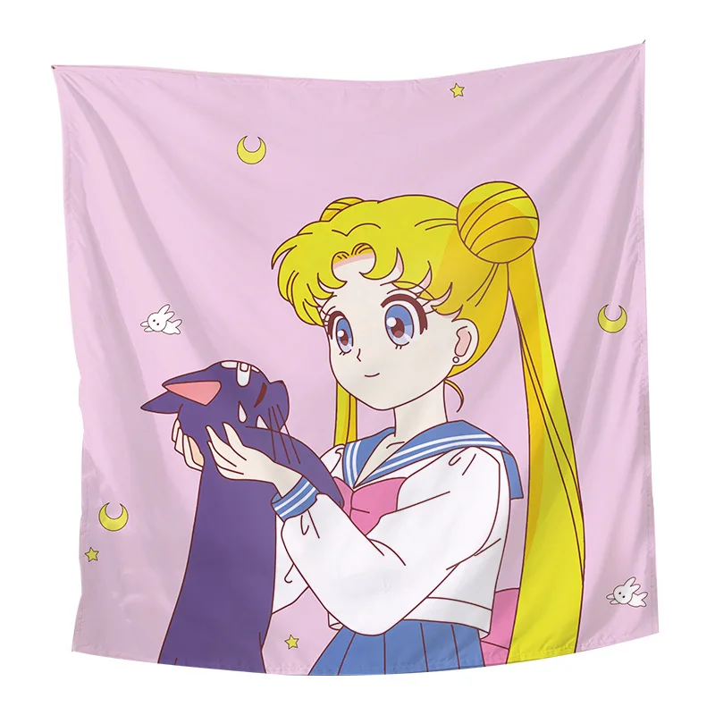 Гобелены Сейлор Мун аниме настенная подвесная принцесса Tsukino Usagi гобелен коврики