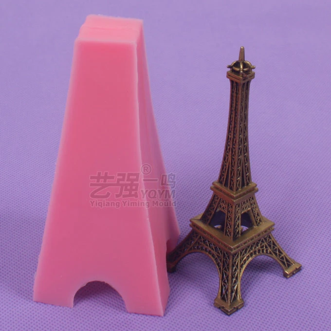3D башня силиконовая форма помадка формы для DIY украшения торта инструменты формы для торта формы для мыла силиконовые инструменты для выпечки E073
