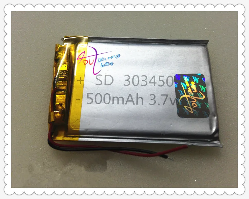 

Factory Direct 303450 A lithium polymer battery capacity 500mah full article