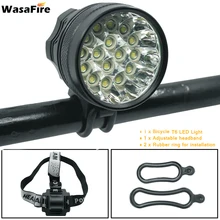 Светодиодный налобный фонарь Wasafire 40000 лм 16* XML-T6, велосипедный передний светильник для наружного кемпинга, езды на велосипеде, светильник