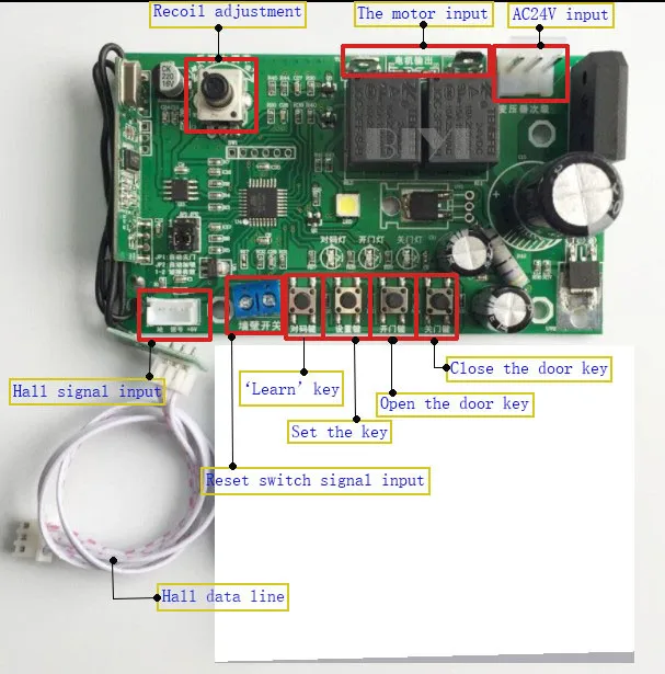 OMATE DC24V 600 800 серии автоматический затвор двери гаража контроллер процессор ПК доска