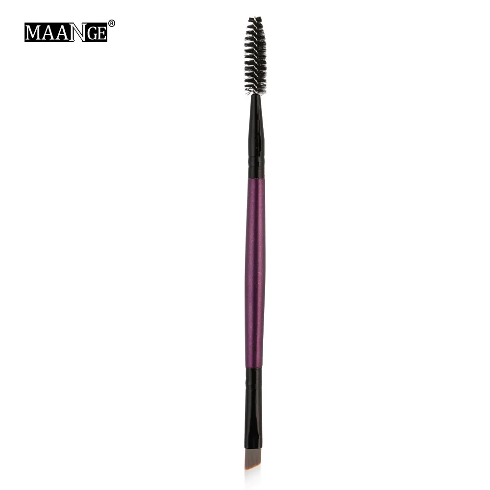 MSQ кисть Duo Brow Кисть для макияжа с деревянной ручкой двухсторонняя плоская угловая кисть для бровей Z4