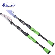 ILure Новинка Спиннинг/Литье карбоновая приманка стержень 1,98 м/2,1 М 10-28 г 10-20 фунтов Ультралегкая портативная телескопическая удочка Pesca