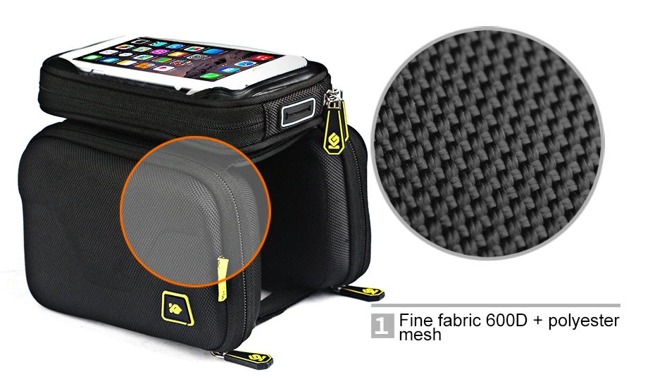 Cheap CoolChange Bike Bag 6.2 Inch Touch Screen Bicycle Bag Front Frame Top Cell Phone TPU Cycling Bag Double Pouch MTB Accessory 4 Cheap CoolChange Bike Bag 6.2 Inch Touch Screen Bicycle Bag Front Frame Top Cell Phone TPU Cycling Bag Double Pouch MTB Accessory 4