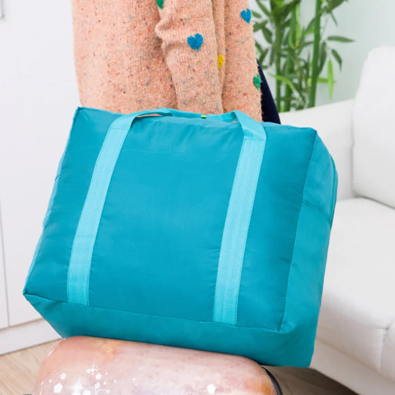 Модная водостойкая дорожная сумка большой емкости Женские нейлоновые складные сумки унисекс багажные сумки Одежда Органайзер сумка для хранения