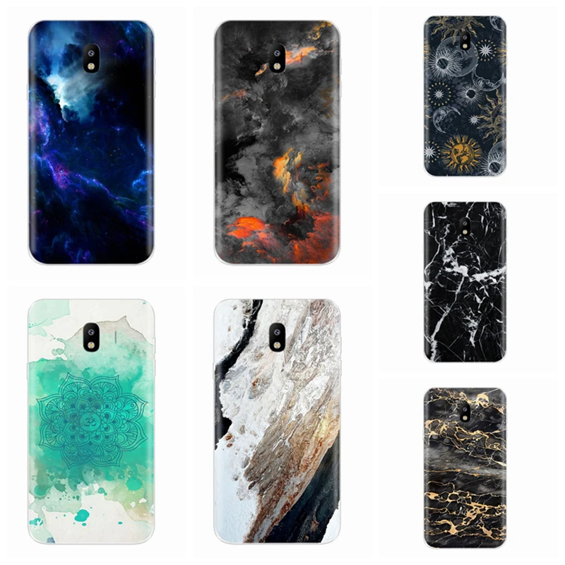 TPU Luxury Case For Samsung Galaxy J5 2017 J530F Cover Blade Soft Design Flower Cartoon Fundas Y031 |