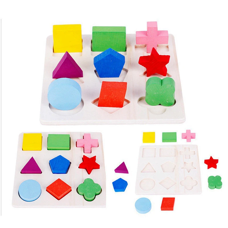 

Kids Toys 3D Wood Puzzles Jigsaw Board Geometric Shape Wooden Toy Child Puzzle For Kids Tangram Baby Educational Toys Puzzles