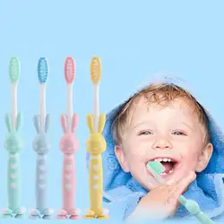 1 шт. детская зубная щетка мягкая щетина для ухода за зубами зубная щетка инструмент для обучения зубная щетка es (случайный цвет)