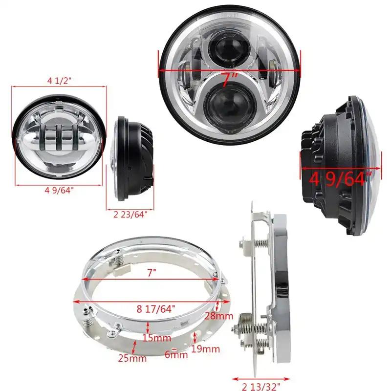 Detail Feedback Questions About Dot 7inch Led Headlight For Ducati