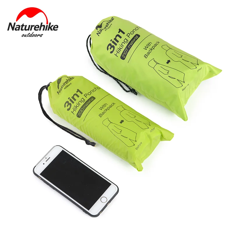 Capa de Chuva Toldo ao ar Naturehike Única Pessoa Poncho Mochila Livre Acampamento Mini Lona Sun Shelter 20d Silicone 210 t Tafetá 13 Esporte e Lazer