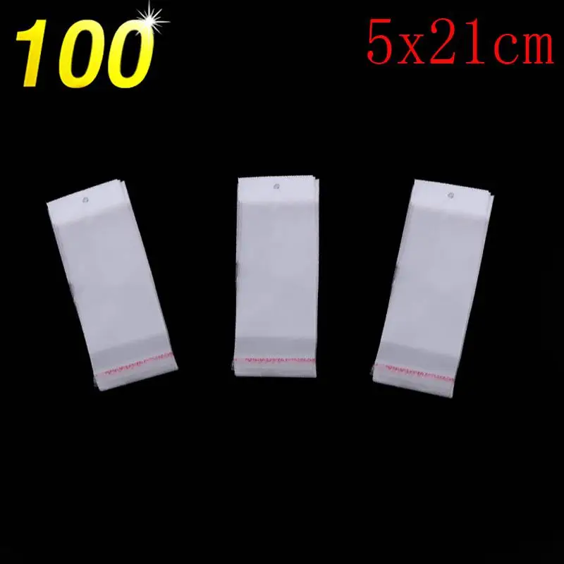 5x21 cm clear sweets cookies lollipops cake cellophane Bags packaging candy Cookie Plastic New for the wedding 100pcs | Дом и сад