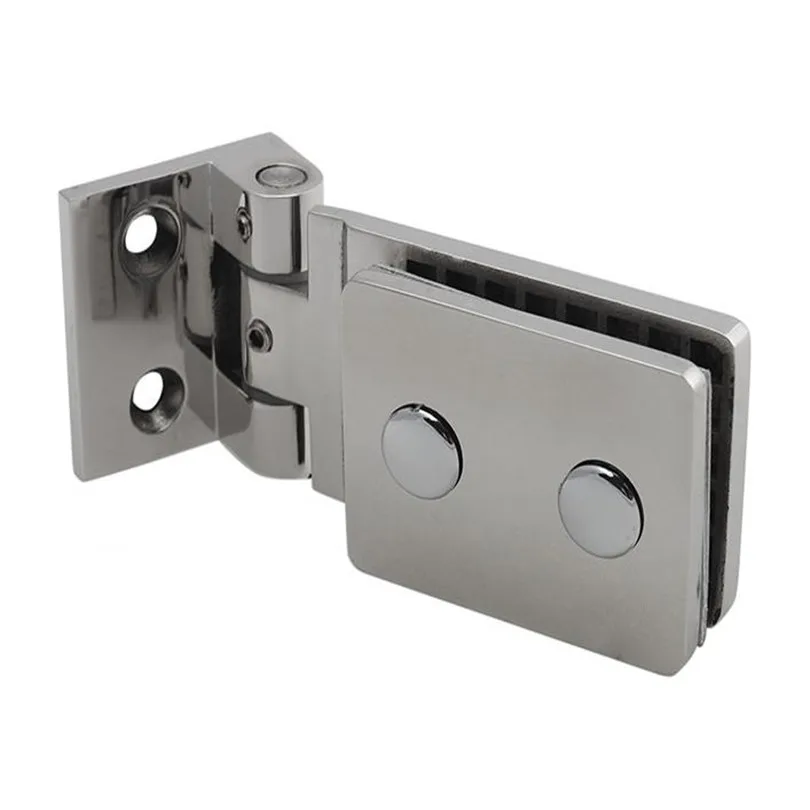 Top Quality 90 Degrees Stainless Steel 304 Wall Mount Glass Shower Door